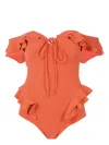 Clube Bossa Lanzo Off-shoulder One-piece In Orange