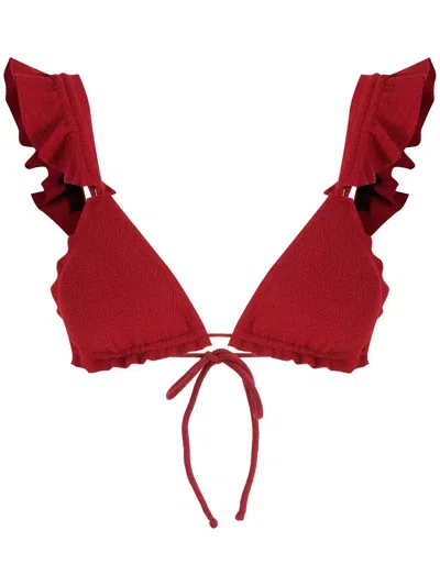 Clube Bossa Laven Bikini Top In Red