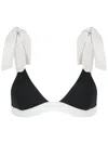 Clube Bossa Loretta Two-tone Bikini Top In Black