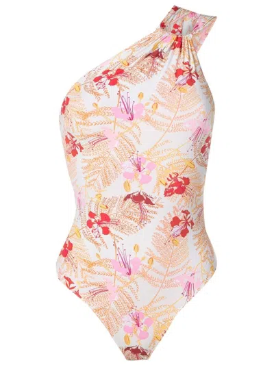 Clube Bossa Maio One-shoulder One-piece In Neutrals