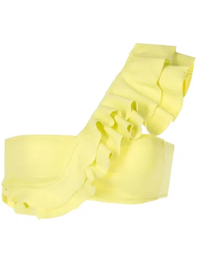 Clube Bossa Malgosia One-shoulder Bikini Top In Yellow