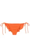Clube Bossa Malgosia Ruffle-hem Bikini Bottoms In Orange