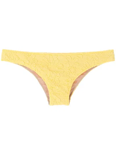 Clube Bossa Niarchos Jacquard Bikini Bottoms In Yellow