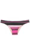 Clube Bossa Niarchos Stripe-print Bikini Bottoms In Multicolour
