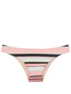 Clube Bossa Niarchos Striped Bikini Bottoms In Multicolour