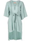 Clube Bossa Okeefe Hooed Midi Dress In Blue