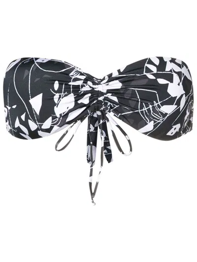 Clube Bossa Percy Bandeau-style Bikini-top In Black