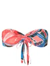 Clube Bossa Percy Graphic-print Bikini Top In Blue