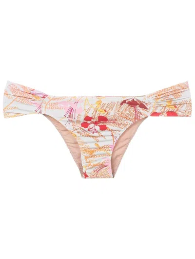 Clube Bossa Ricy Floral-print Bikini Bottoms In Neutrals