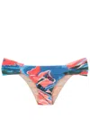 Clube Bossa Ricy Graphic-print Bikini Bottoms In Blue