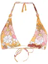 Clube Bossa Rings Bikini Top In Multicolour
