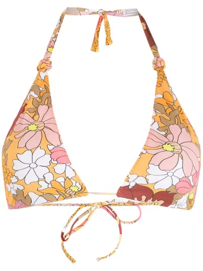 Clube Bossa Rings Bikini Top In Multicolour