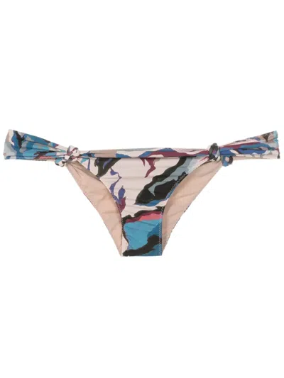 Clube Bossa Rings Camouflage-print Bikini Bottoms In Mehrfarbig
