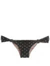 Clube Bossa Rings Graphic-print Bikini Bottoms In Black
