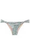 Clube Bossa Rings Graphic-print Bikini Bottoms In Blue
