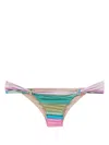 Clube Bossa Rings Striped Bikini Bottoms In Multicolour