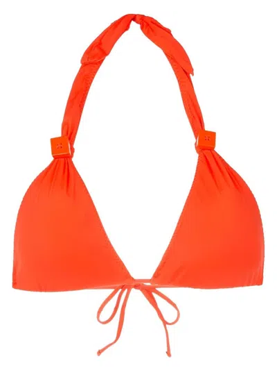 Clube Bossa Rings Triangle Bikini Bottoms In Orange