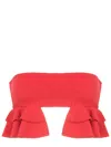 Clube Bossa Turbe Bikini Top In Red