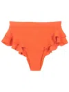 Clube Bossa Hopi High-waist Bikini Bottoms In Orange