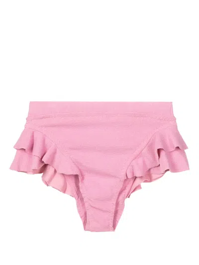 Clube Bossa Turbe High-waisted Bikini Bottoms In Pink