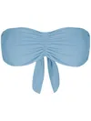 Clube Bossa Venet Ruched Bikini Top In Blue