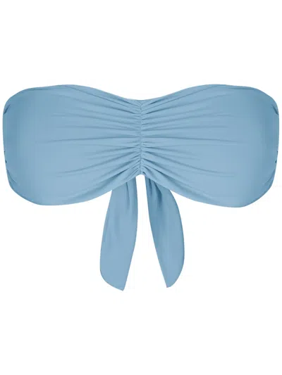 Clube Bossa Venet Ruched Bikini Top In Blue