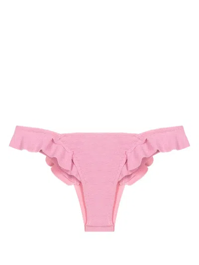 Clube Bossa Winni Ruffled Bikini Bottom In Pink