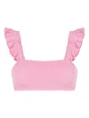 Clube Bossa Zarbo Ruffle-detail Bikini Top In Pink