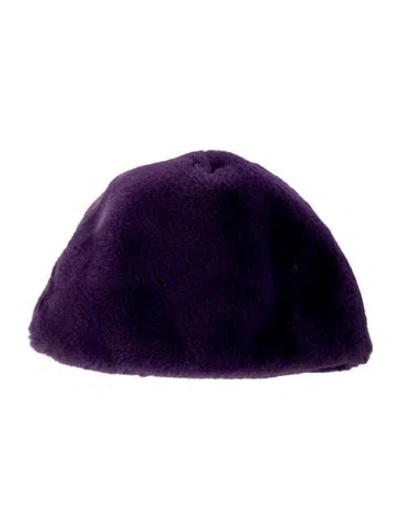 Pre-owned Clyde Beanie Hat In Purple