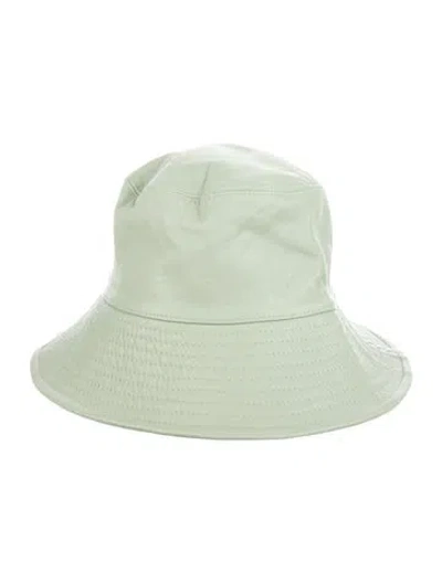 Pre-owned Clyde Lambskin Bucket Hat W/tags In Green