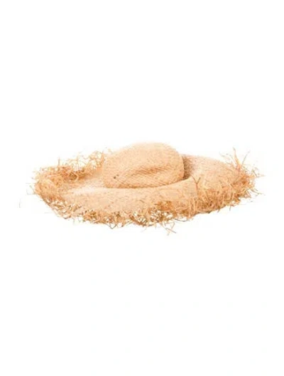 Pre-owned Clyde Neutral  Straw Hat In Neutrals