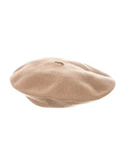 Pre-owned Clyde Neutral Wool Beret In Neutrals