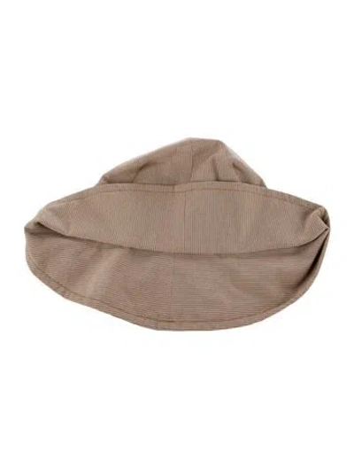 Pre-owned Clyde Paneled Bucket Hat In Neutral