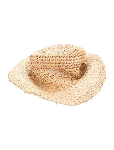 Pre-owned Clyde Sun Hat In Neutrals