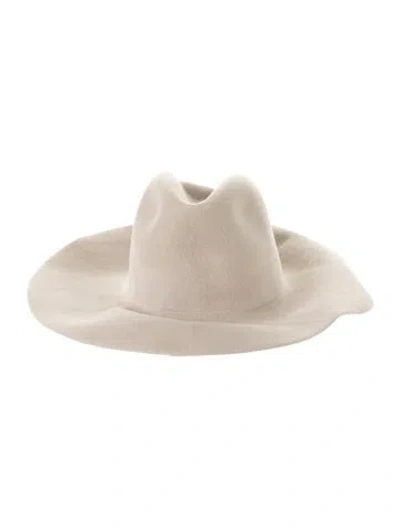 Pre-owned Clyde Wide Brim Hat In Neutrals