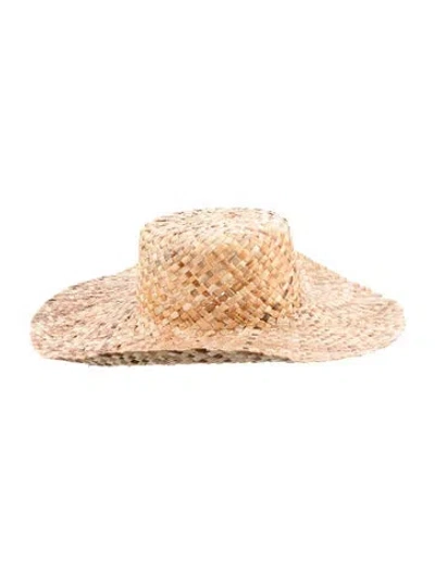 Pre-owned Clyde Wide Brim Sun Hat In Neutrals