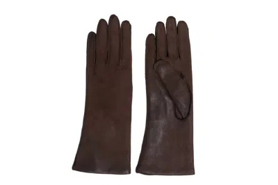 Clyde Women's Raw Seam Classic Gloves In Distressed Mink In Multi