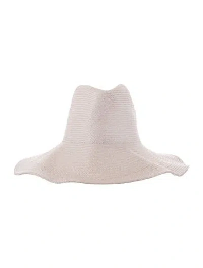 Pre-owned Clyde Womens' Straw Sun Hat In Purple
