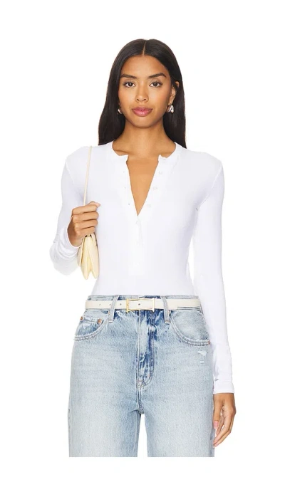 Clyque Annie Bodysuit In 白色