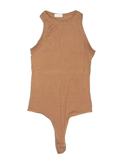 Pre-owned Clyque Bodysuit In Tan