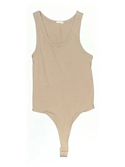 Pre-owned Clyque Bodysuit In Tan