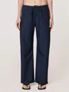 Clyque Kira Ankle Pant In Navy In Blue