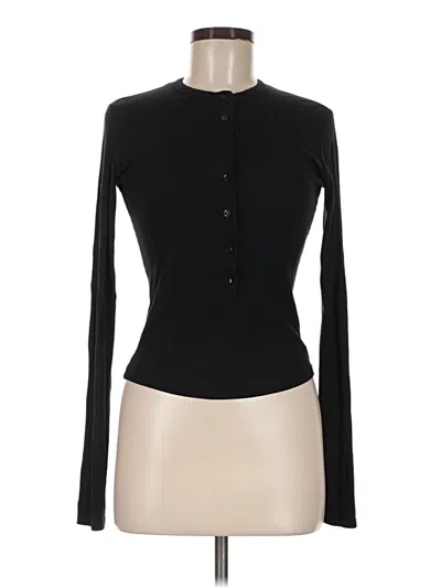 Pre-owned Clyque Long Sleeve Top Black Turtleneck Tops
