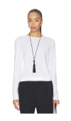 Clyque Philly Long Sleeve Tee In White