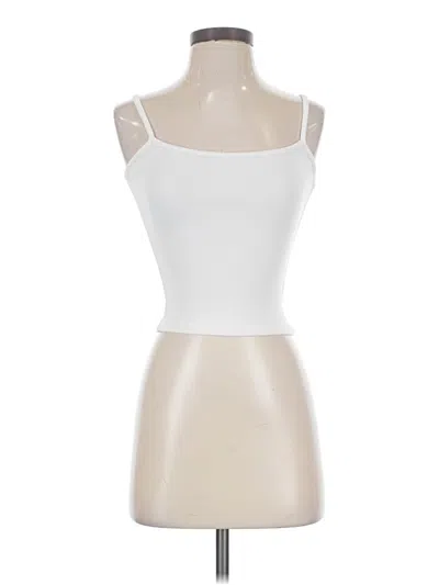 Pre-owned Clyque Tank Top White Strapless Neckline Tops