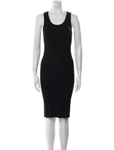Pre-owned Clyque The Label Scoop Neck Knee-length Dress W/ Tags In Black