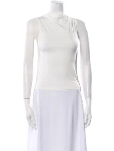 Pre-owned Clyque The Label V-neck Sleeveless Top W/ Tags In White