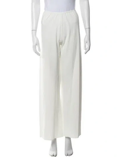 Pre-owned Clyque Wide Leg Pants In White