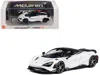 Cm Models Mclaren 765lt White With Black Top And Extra Wheels 1/64 Diecast Model Car By Cm Model In Multi