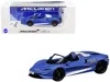 Cm Models Mclaren Elva Convertible #26 Matt Blue With White Stripes And Extra Wheels 1/64 Diecast Model Car By